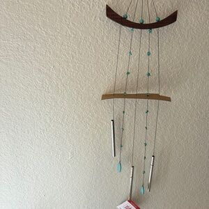 Woodstock Chi Energy Chime Small Turquoise Windchime NIB